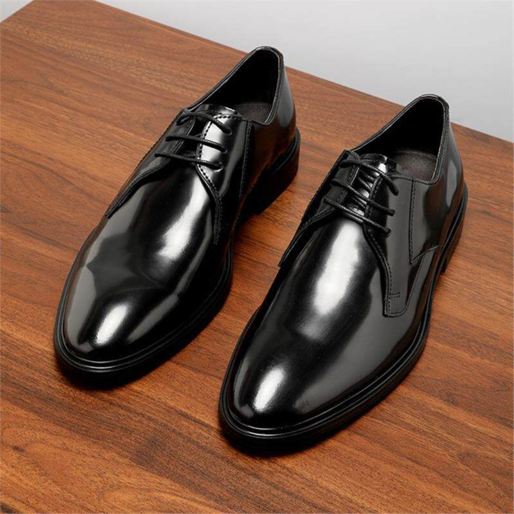 Leather Shoe Polish - Chaussures habillées en cuir véritable respirantes
