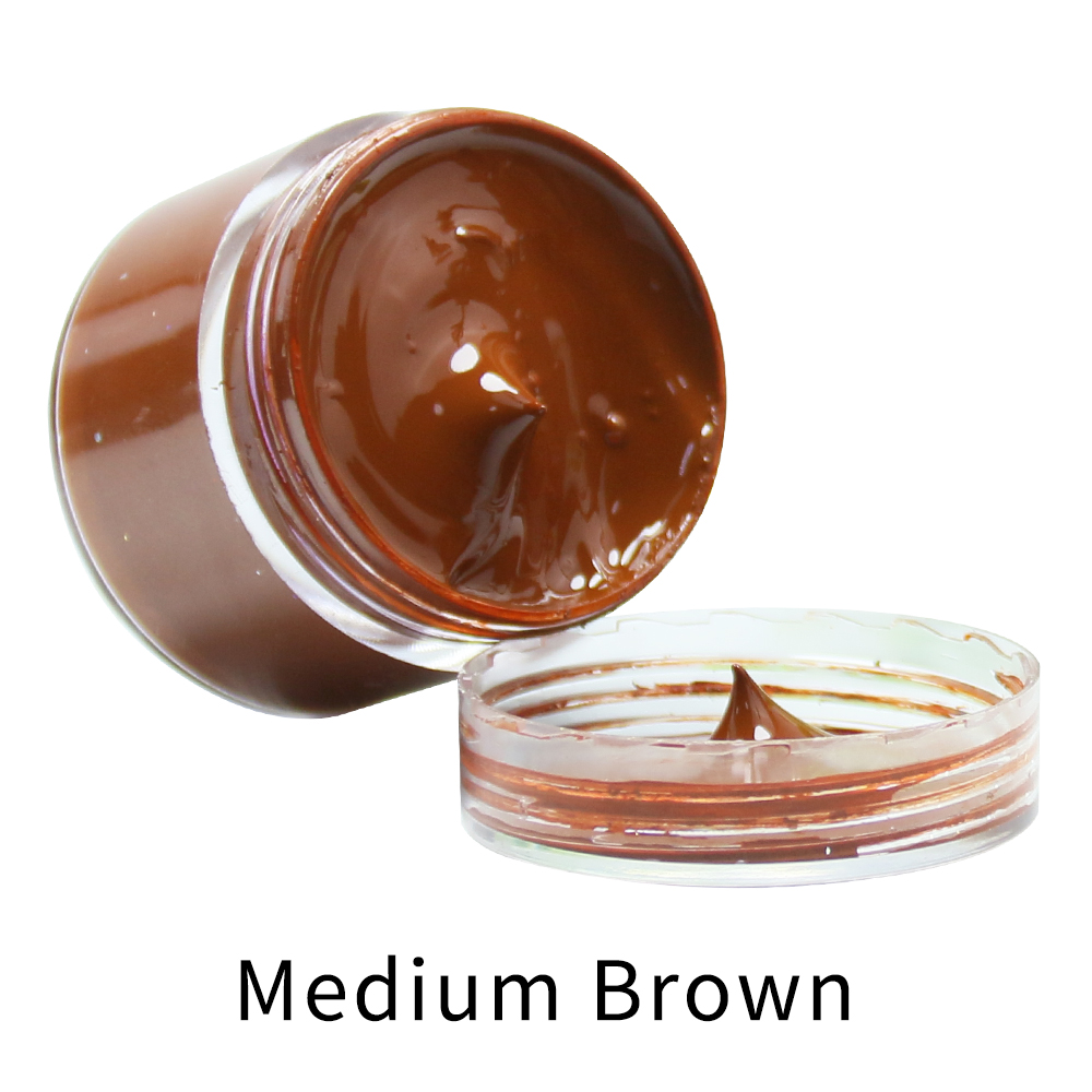 Leather Shoe Polish - Teinture du cuir brun moyen, peinture