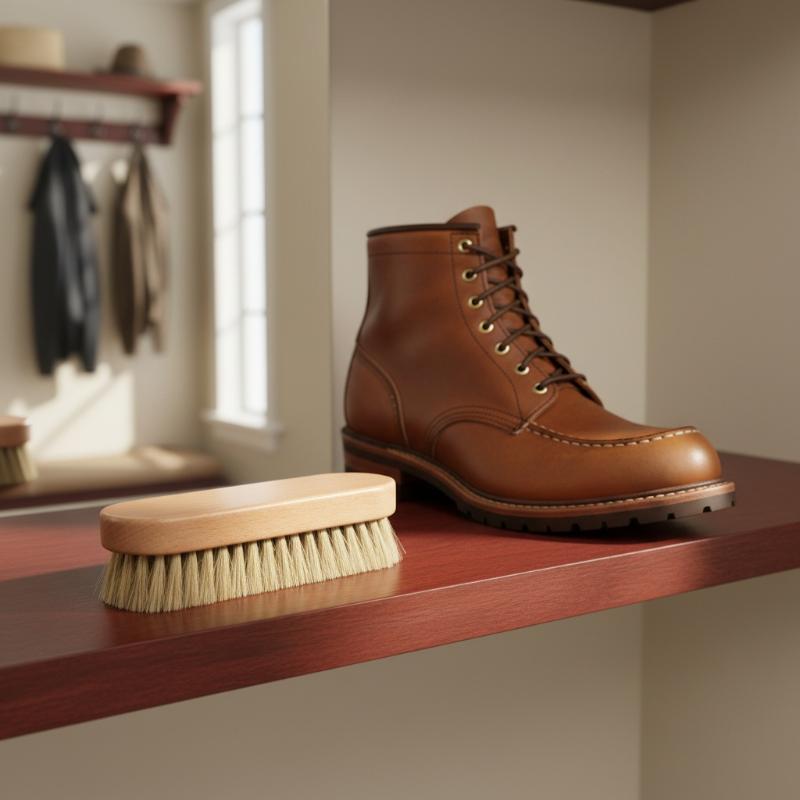 Brosse à chaussures en bois av - Shoe Cleaning Brush avis et prix